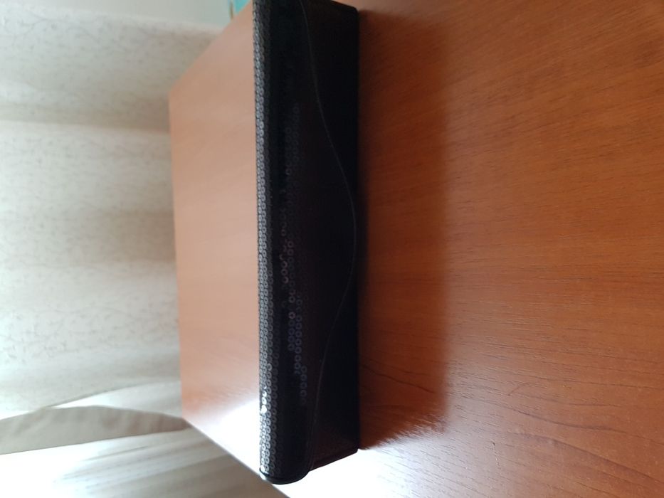 Geanta plic neagra cu paiete