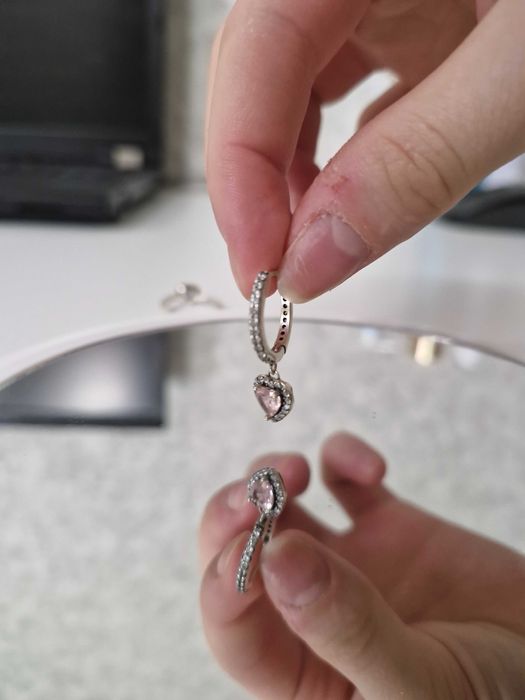 Кольцо и сережки Pandora