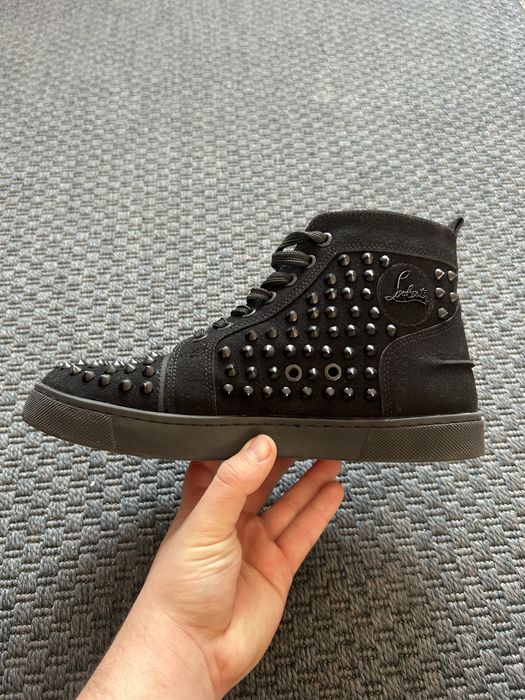 Adidași Christian Louboutin negri cu ținte – mărimea 41