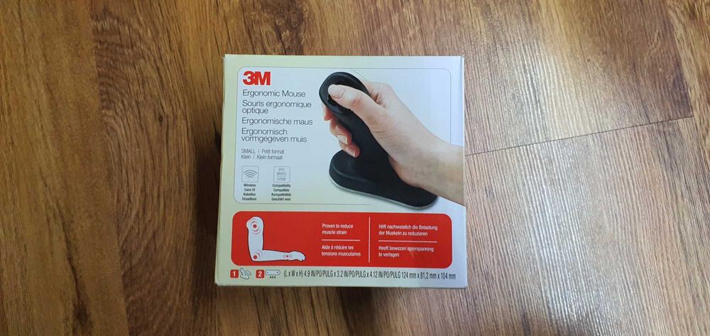 Mouse 3M Ergonomic , 3 butoane, Negru