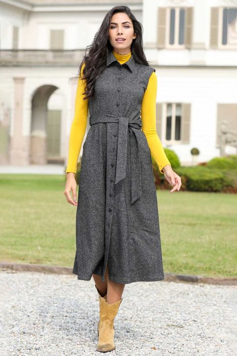 Дълга рокля/връхна дреха от марката Daphne (+подарък)