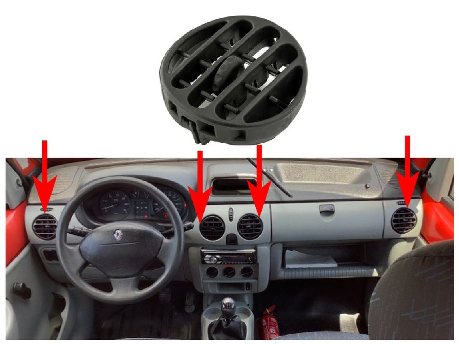 Въздуховод за Renault Kangoo 1 (1997-2008)