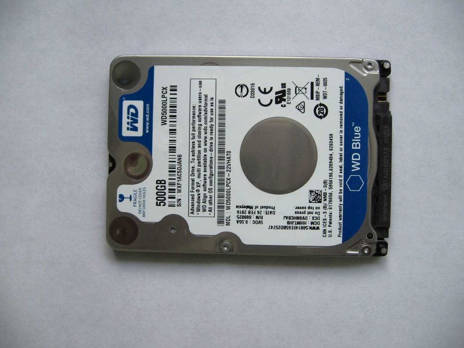 WD blue 500gb 2.5 hdd