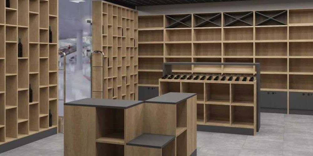 Стеллаж магазинлар учун