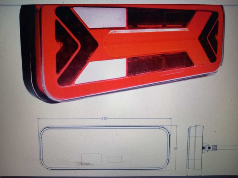 lampa led dr tir duba iveco man mercedes krone daf volvo kamar l1960
