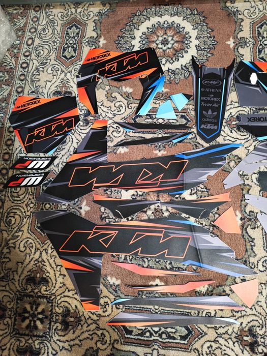 Наклейки на мотоцикл эндуро KTM