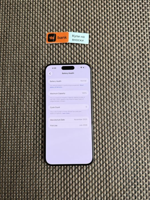 НОВ! 1Tb*ЛИЗИНГ* iPhone 15 Pro Max Black Titanium / 100% БАТЕРИЯ 1000Gb