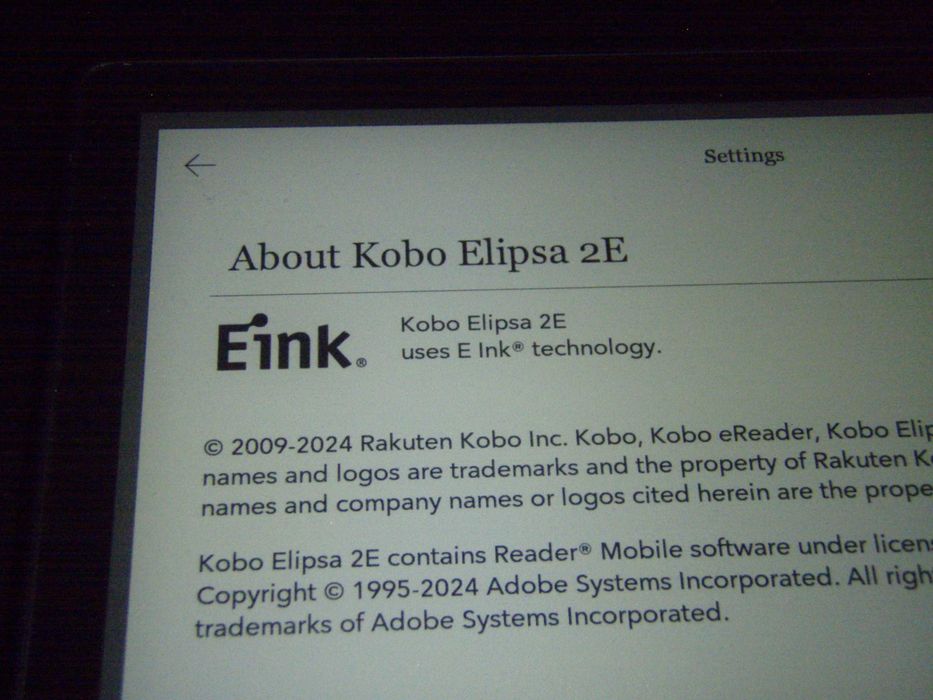 Tableta e-paper e-ink Kobo Elipsa 2E 32 Gb, noua, fara accesorii