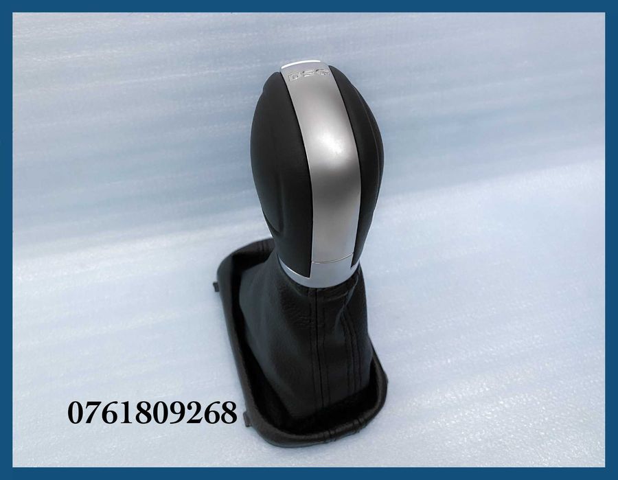 Manson + nuca schimbator din piele DSG pentru VW Golf 6 / Jetta / Eos / Passat B7 / CC / Tiguan / Sharan / Seat Alhambra