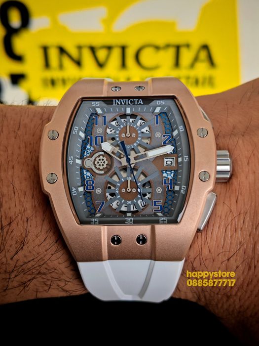 INVICTA Racing Strada Rose Gold 47 mm, Инвикта нов ръчен часовник
