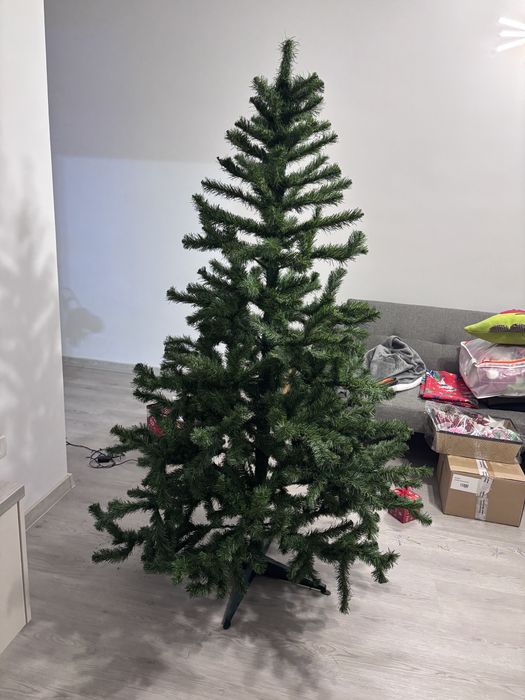 Brad artificial Babbo Natale 1.80 m