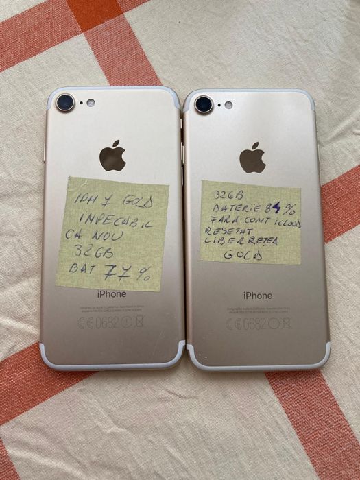 Iphone 7 gold.Baterie 84% 77% impecabil