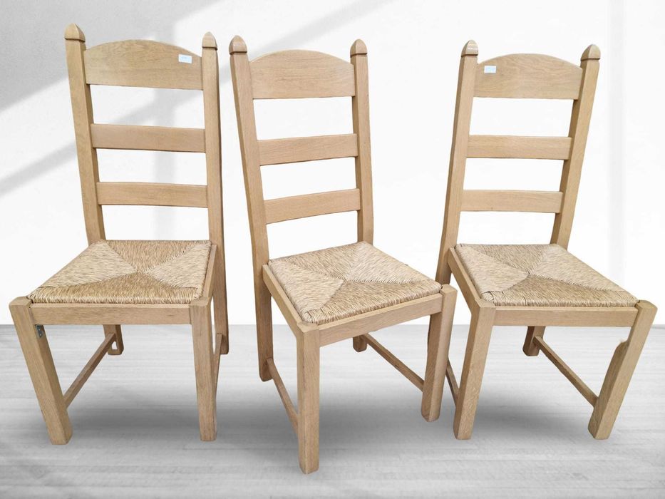 6 броя трепезни столове от масивен дъб