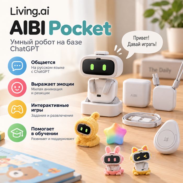 AIBI — робот-питомец с русским языком и аксессуарами