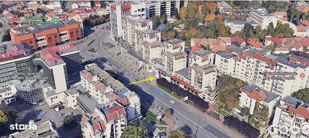 Central 445,3 mp utili - Spatiu comercial masiv - Parter cu vitrina si