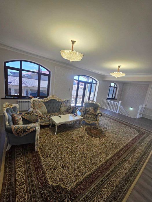 Евродом в Элитной махалле, Кибрай, 6-соток, 2 уровня, 450 м2, 7 комнат