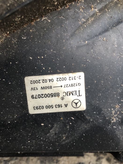 Вентилятор радиатора на w163 ML 5.5 amg