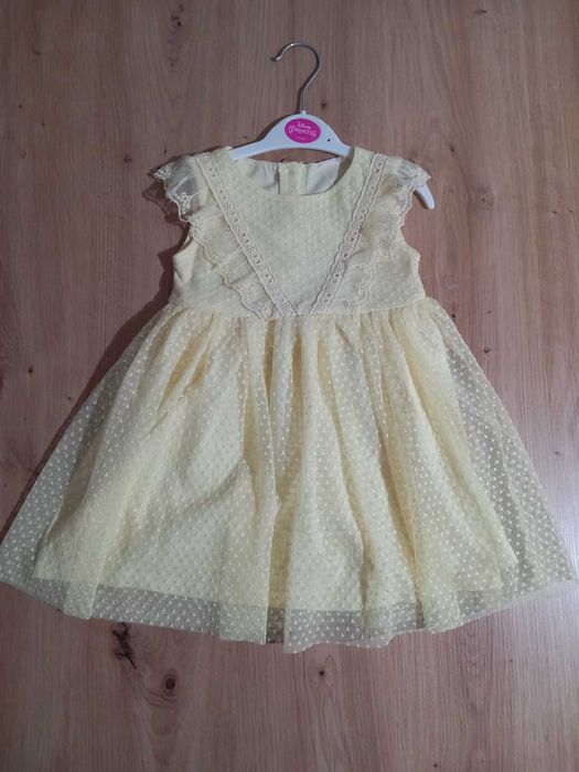 Луксозни маркови детски рокли 18-24м. 2г. + НОВИ детски сандалки ZARA / ЗАРА + ЯКЕ
