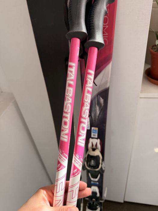 Schiuri damă Atomic Affinity Pure 148 cm + legături + bețe