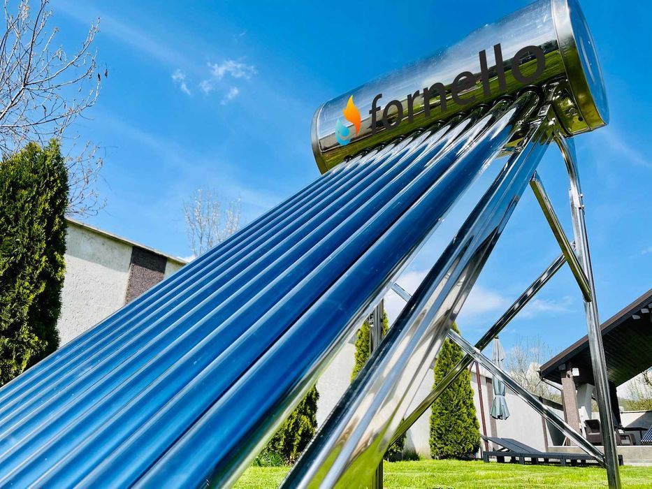 Panou solar presurizat 20 tuburi heat pipe si boiler inox de 177 litri