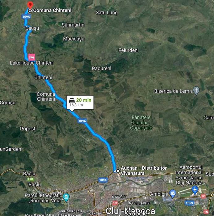 Vand teren intravilan in Deusu, com Chinteni