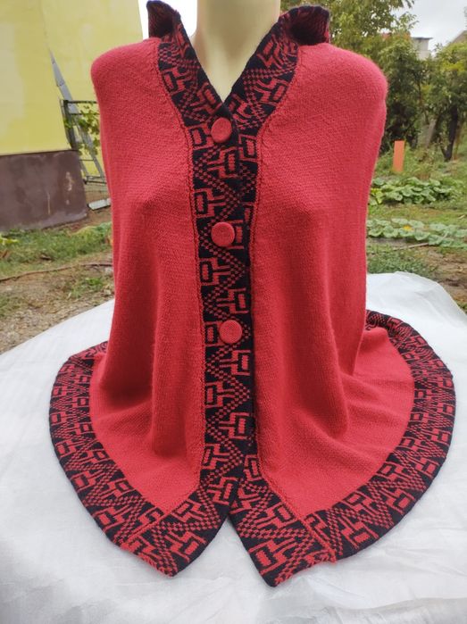 Capa Poncho Pelerina Cardigan 100% Alpaca Hand Made Peru