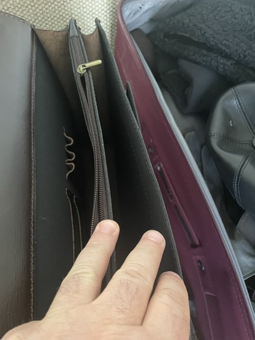 servieta de piele naturala