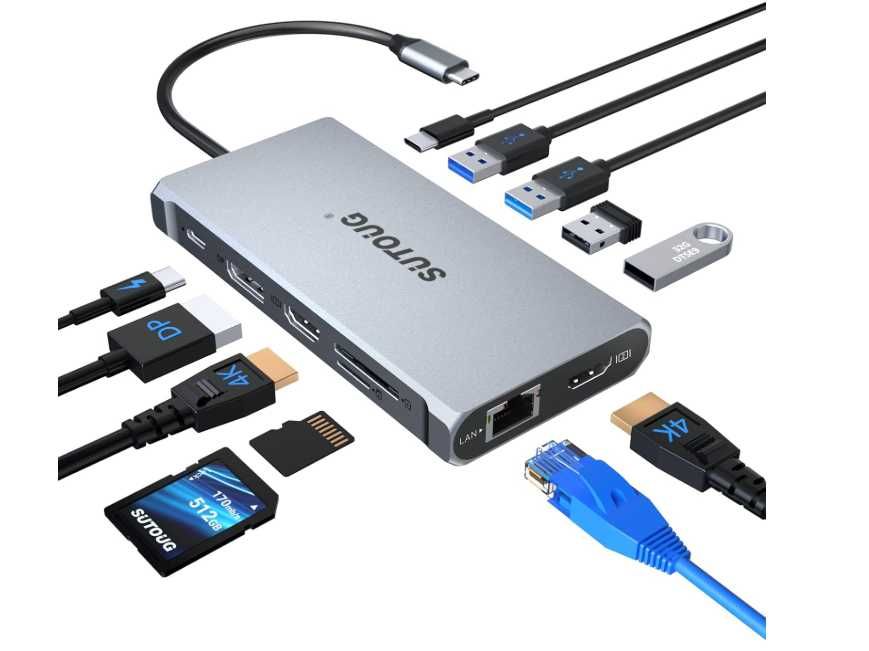 Hub usb docking 12 in 1 Sutoug