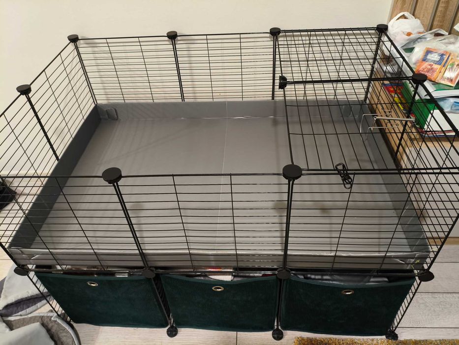 Сглобяема клетка за морско свинче или заек 1.05m x 0.70m x 0.70 m