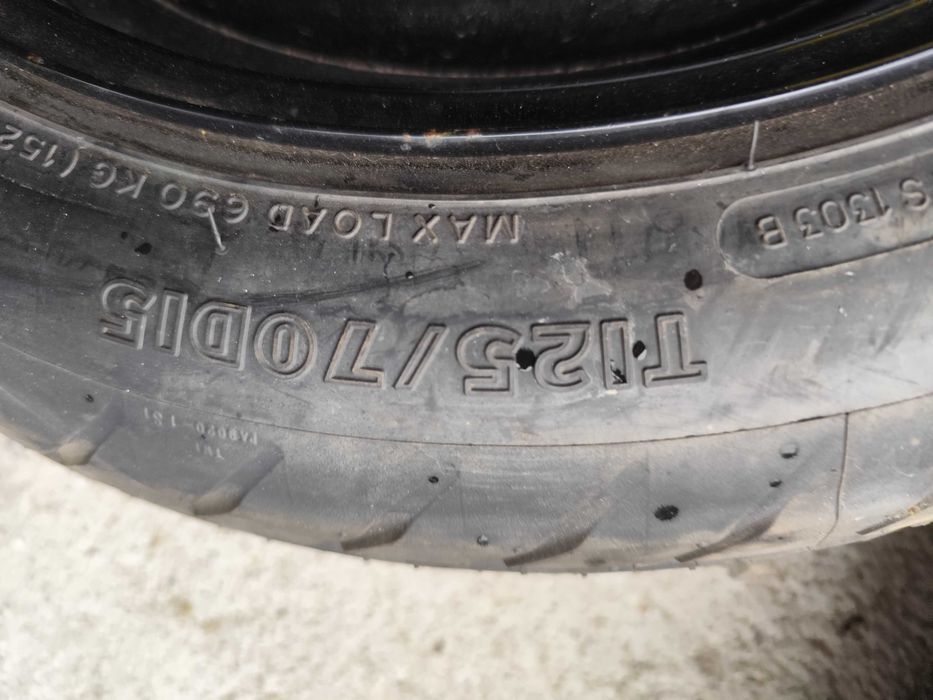 Резервна гума PEUGEOT 108 Toyota Yaris 15*