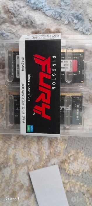 Оперативная память 16 гб DDR4  SODIUM KINGSON FURY Impact ноутбук