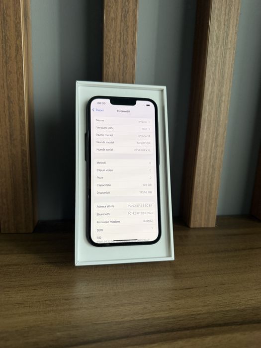 Iphone 14 Midnight - Baterie 100%