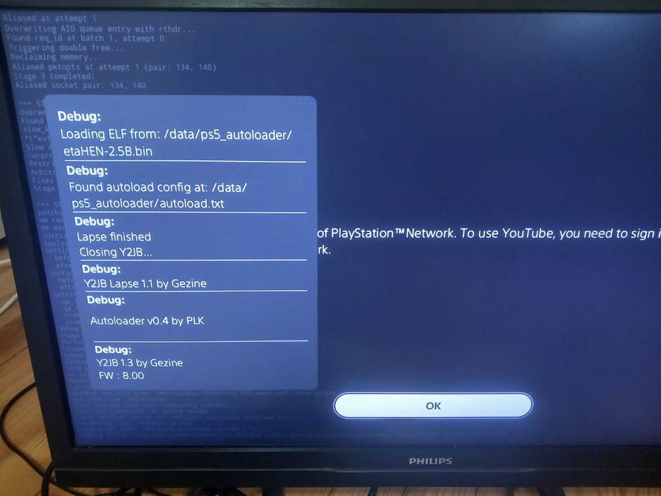PS5 софтуер 8.00 y2jb