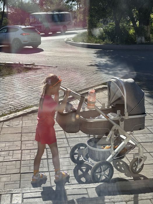 Коляска с люлькой и автокреслом