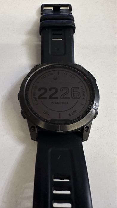 Смарт часовник Garmin Fenix 7X Sapphire Solar, 51 мм, черен