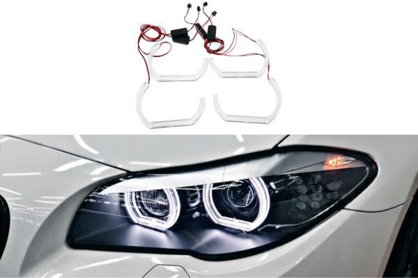 LED Angel Eyes Ангелски Очи U-Design BMW БМВ F10 F11 Преди Фейслифт – Бели НА СКЛАД!