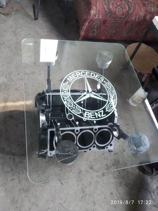 Журнальный столик из двигателя