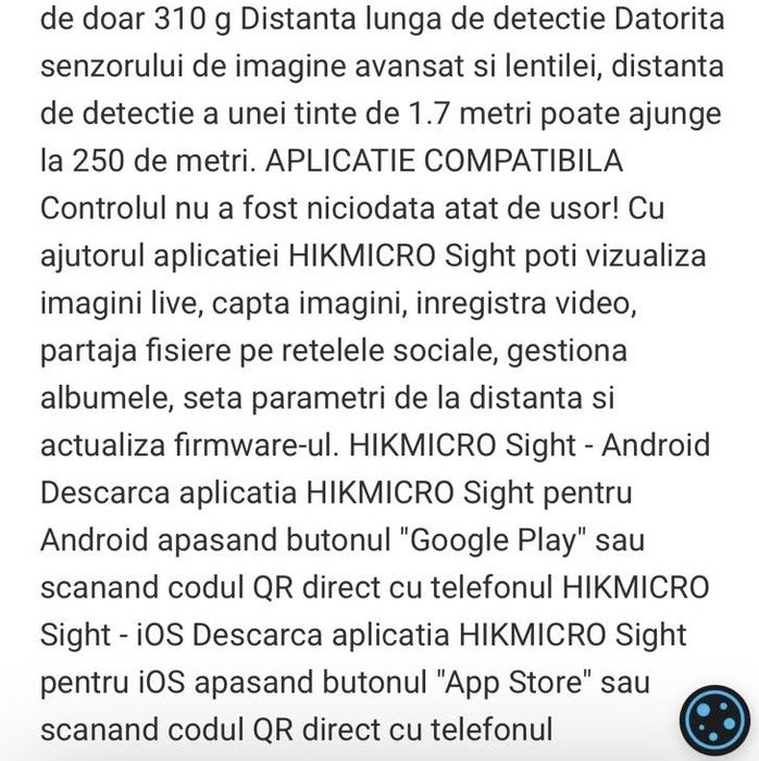 Camera cu termoviziune ca noua
