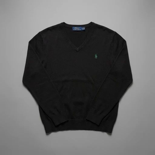 Тънък черен пуловер Polo Raplh Lauren