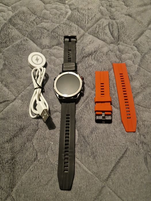 Ceas smartwatch barbati, Crom Ultra, meniu limba romana, ecran AMOLED