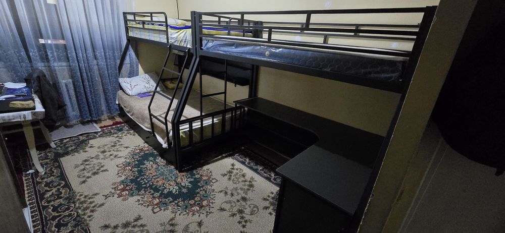 АКЦИЯ. Металлическая двухэтажный кровать (медведь)