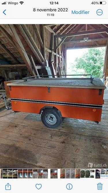 Ремарке Палатка. Внос от Швейцария!