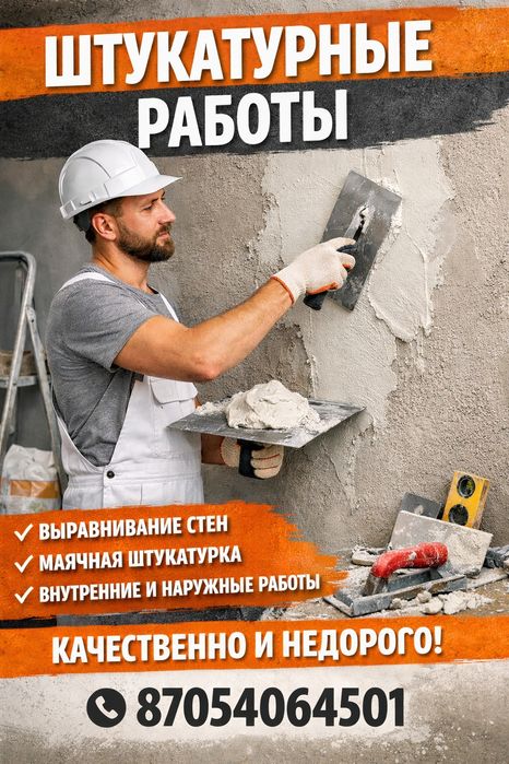 Штукатурка - Шпаклёвка стен