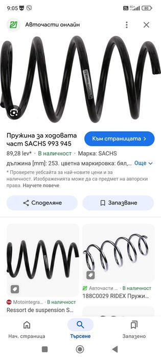 Пружини за шаран 7N