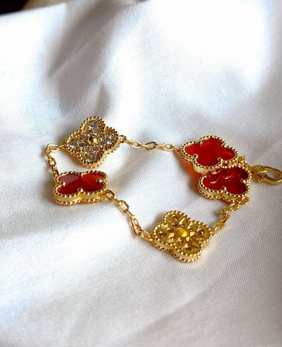 Златна гривна с пет детелини - Van Cleef & Arpels - Vintage Alhambra