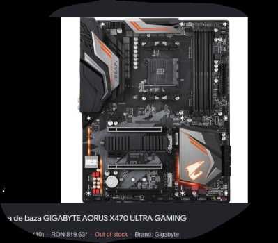 Placa de bază Gigabyte X470 Aorus Ultra Gaming + RX 6600 + be quiet! Dark Rock 4