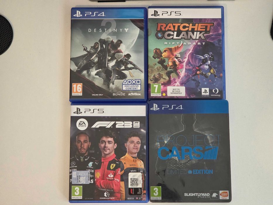 Jocuri PS4 si PS5 F1 23, Ratchet and Clank, Project Cars, Destiny 2