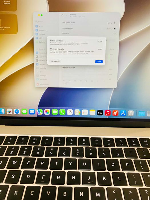 НОВ !!! Apple MacBook Air 15", Apple M3, 8 CPU ядра и 10 GPU ядра, 8GB, 512GB SSD, Starlight, 100% BH — миниатюра 5
