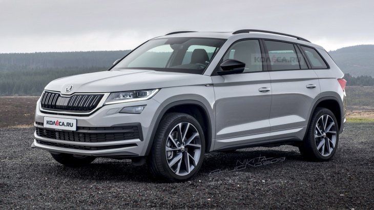 Левый фонарь заднего крыла на Skoda Kodiaq