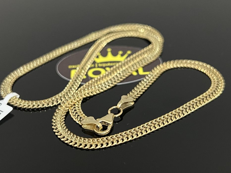 Bijuteria Royal CB : Lant aur 14k unisex 12,82gr